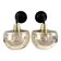 Pair of vintage wall sconces in gilded glass