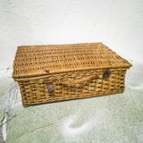 Wicker suitcase