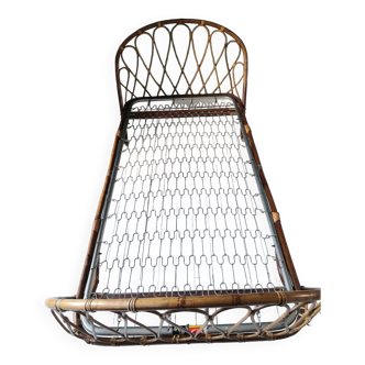Vintage rattan bamboo bed