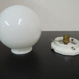 Ceramic neck globe ceiling light