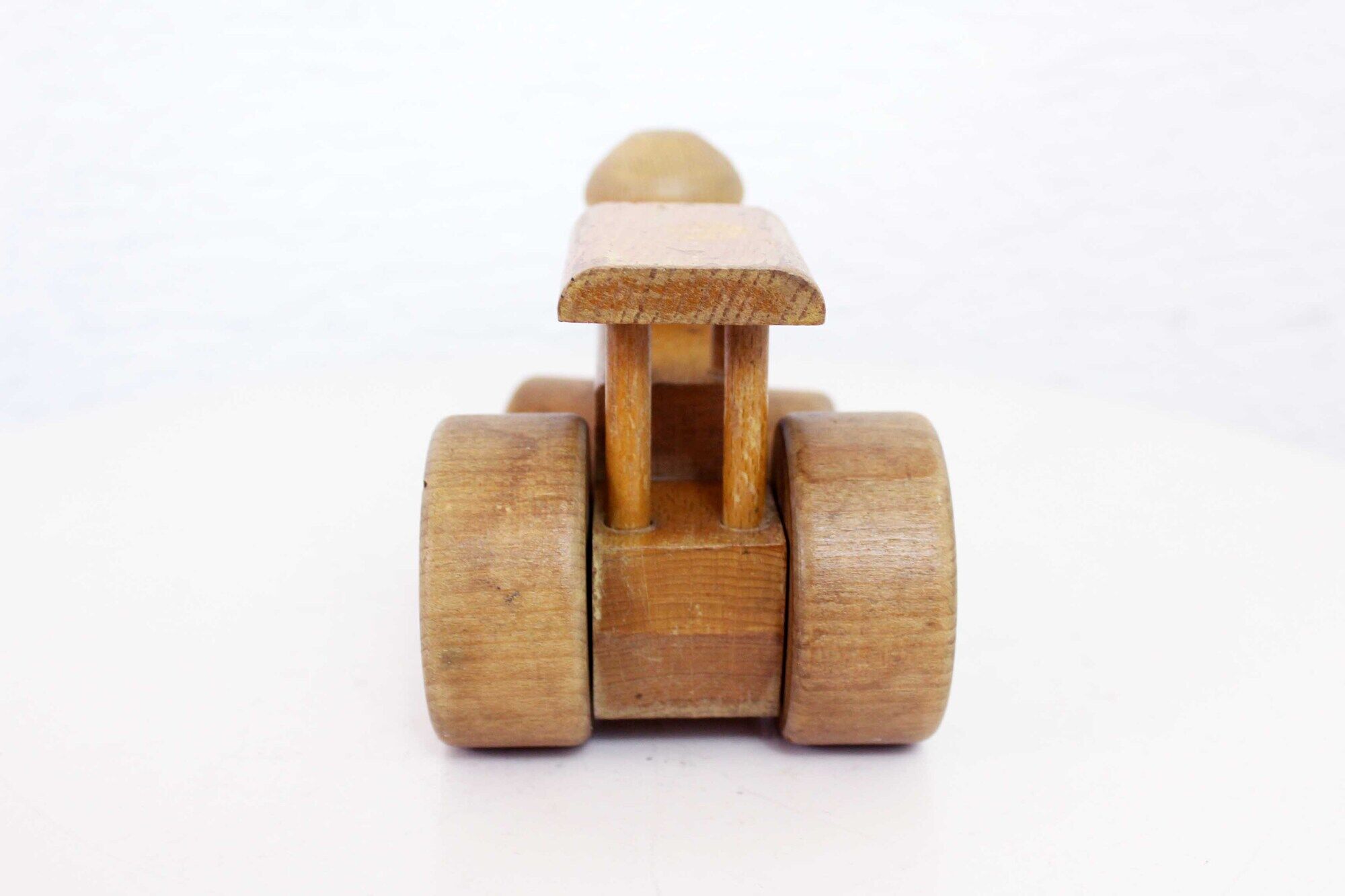 Old wooden toy "Spielgut", vintage tractor