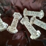 5 cut crystal knife holders