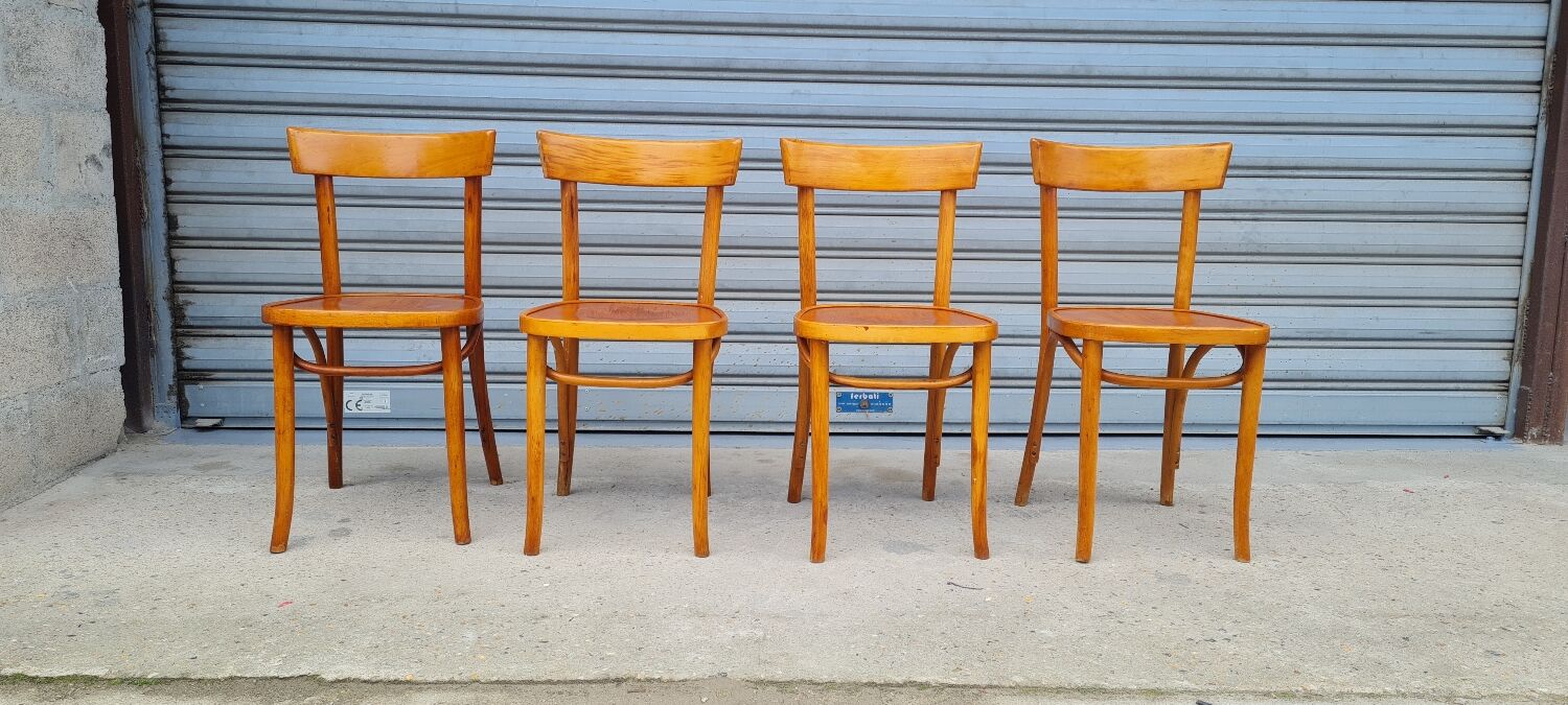 Set of 4 Baumann bistro chairs