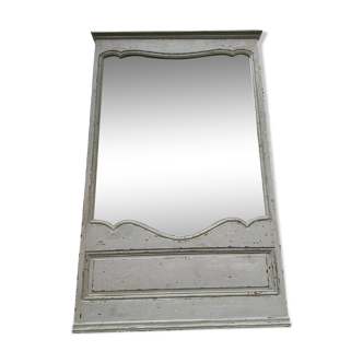 Full-length mirror, late 19th century, patinated