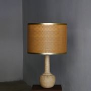 Large table lamp in travertine - Attributed to Mannelli production