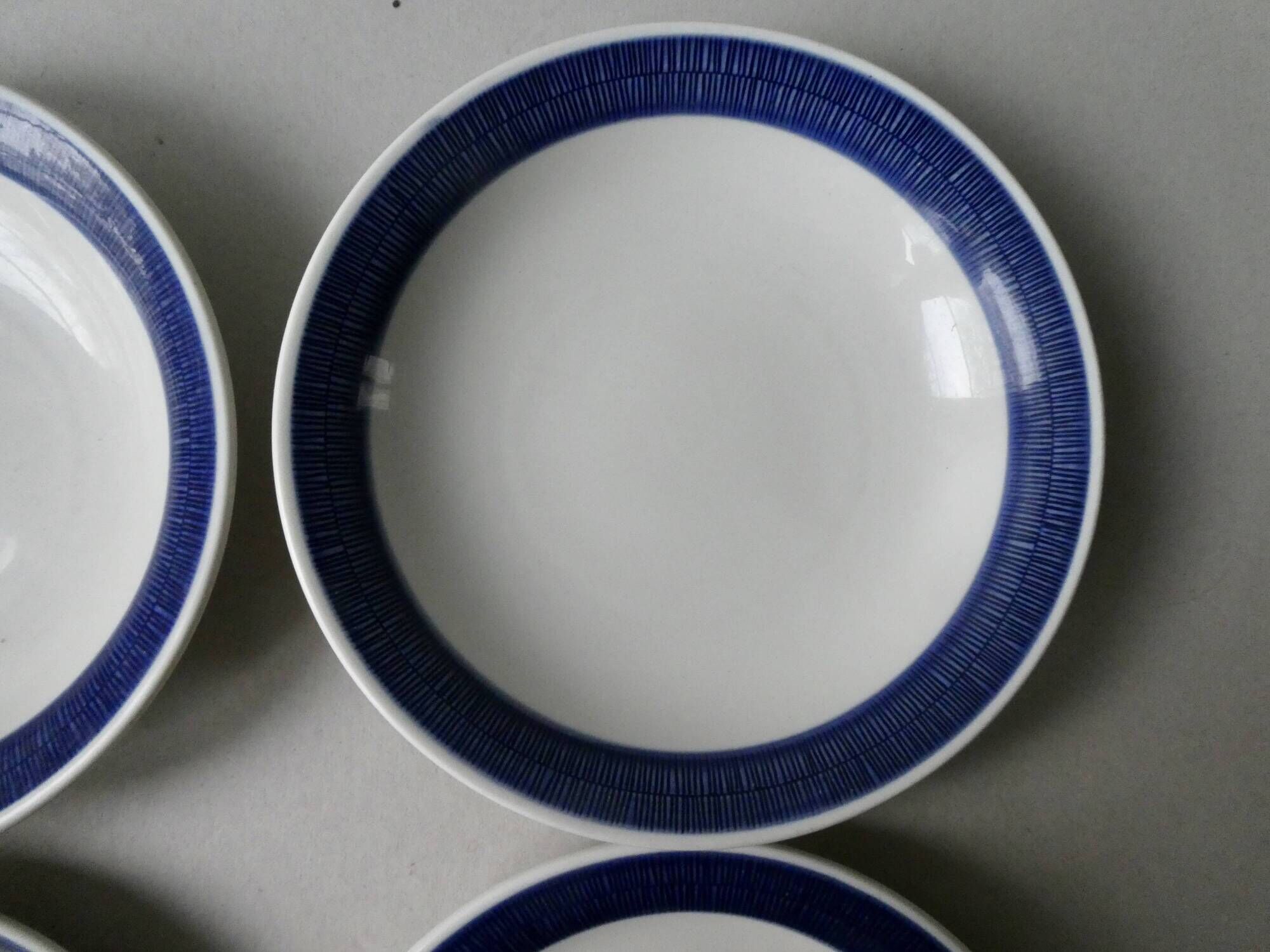 8 Scandinavian plates design Hertha Bengston, Koka Rörstrand, 50s