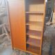 Vintage light sliding cabinet 50s