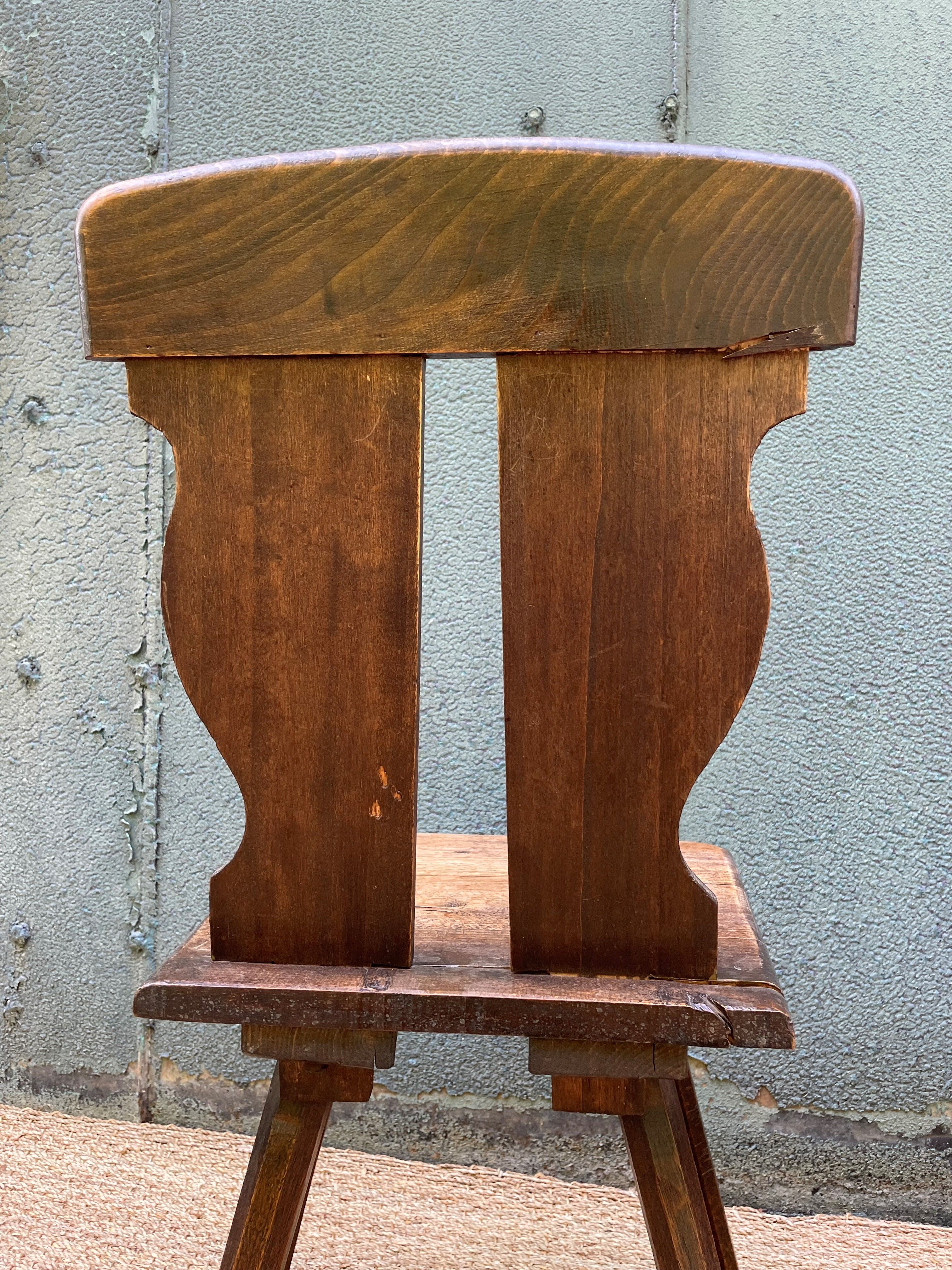 Pair of chairs made of vintage wood