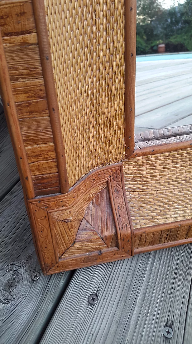 Year rattan mirror 70 94x61cm