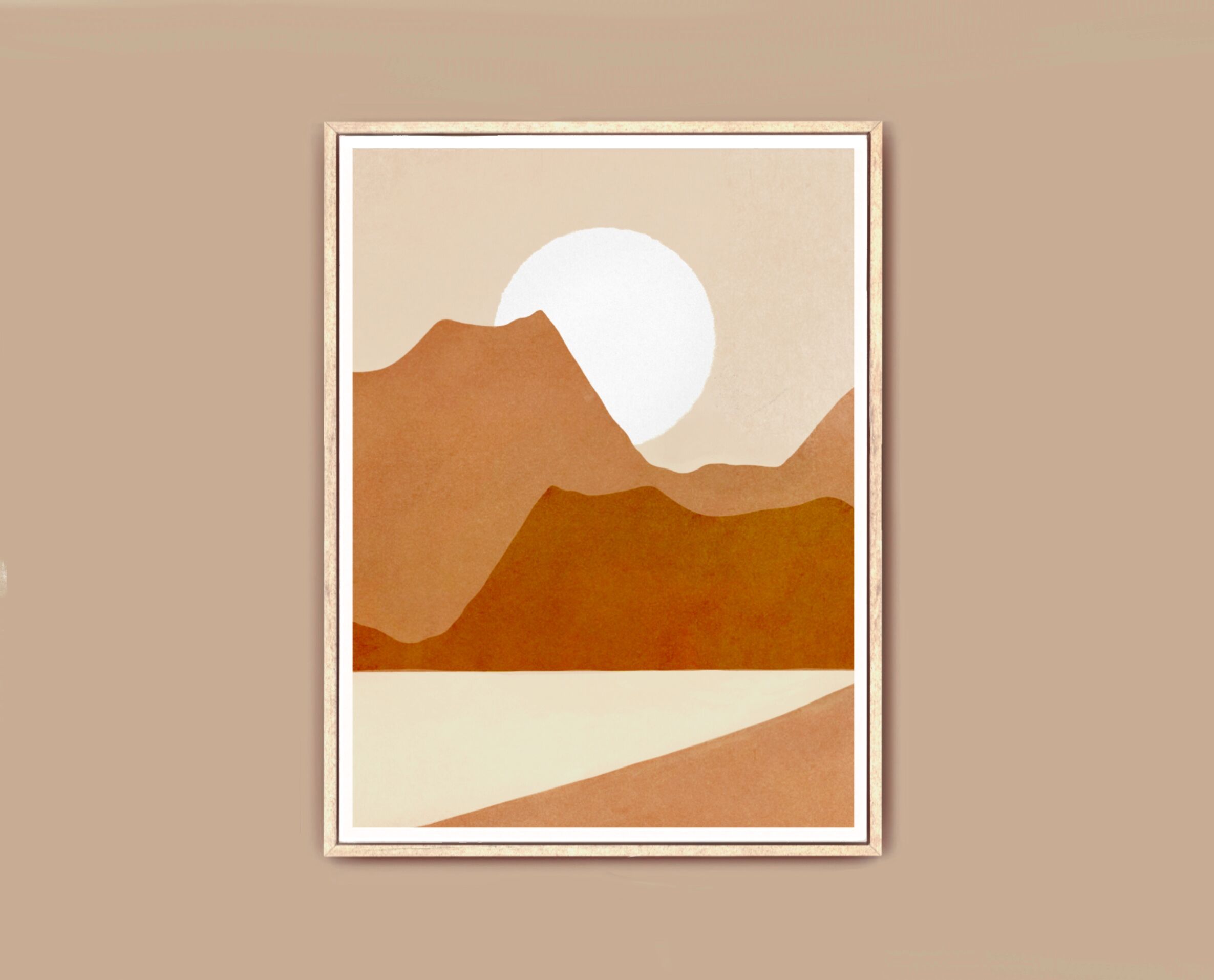 Art print Mountain view A3