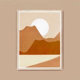 Art print Mountain view A3
