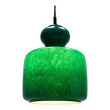 Rare green galaxy glass suspension light by Peill and Putzler 1960