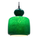 Rare green galaxy glass suspension light by Peill and Putzler 1960