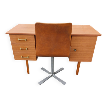 Vintage 70s Desk + Chair
