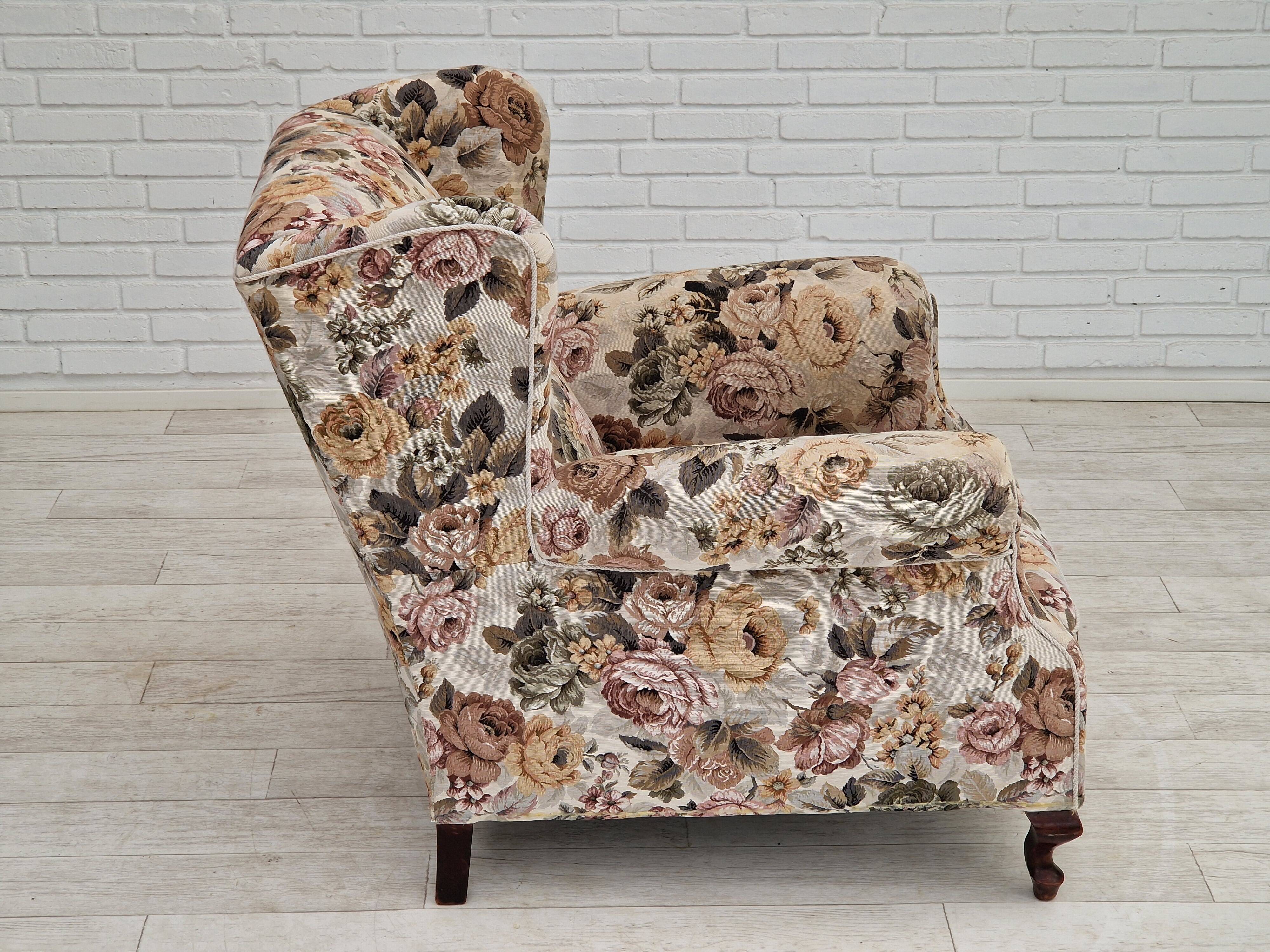 1950s Danish armchair in fabric