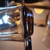 4 amber long drink glasses – 1970s