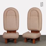 Pair of high armchairs from the 1970s
