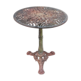 Cast iron garden pedestal table