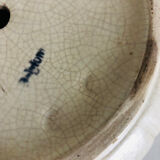 Art Deco lamp base in crackled ceramic