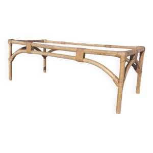 Table basse en rotin