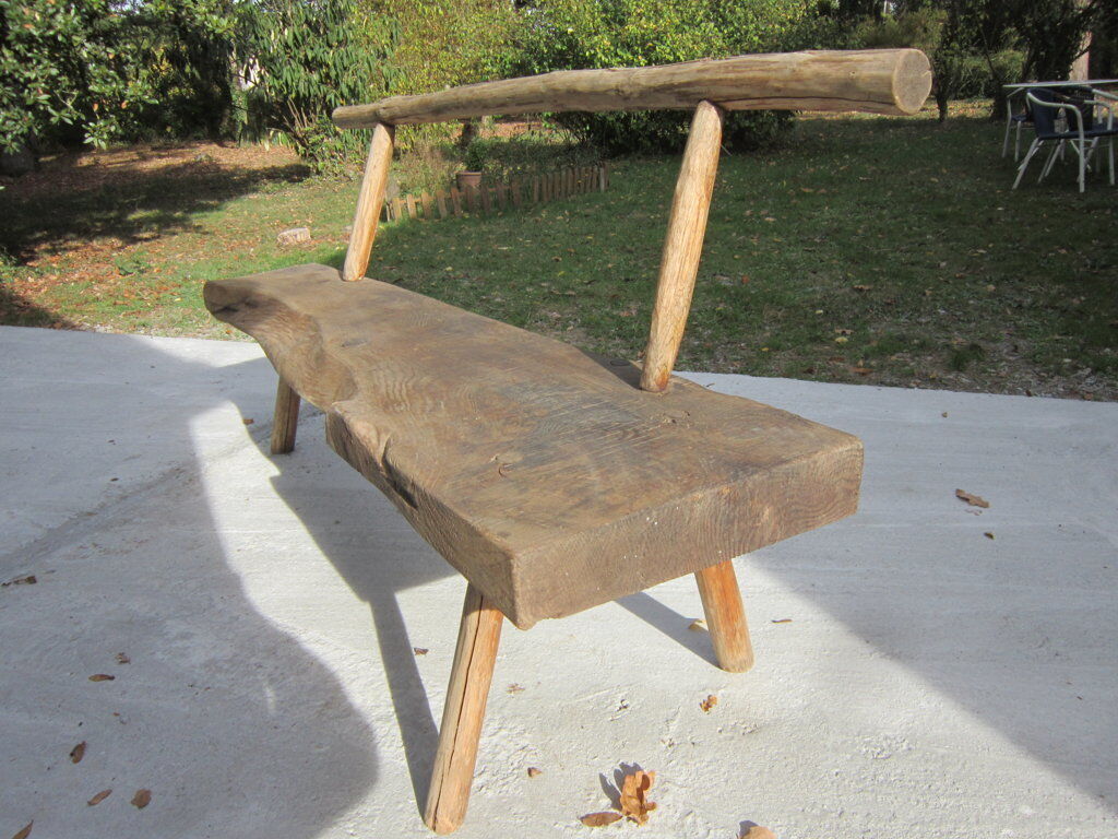 Brutalist farm bench