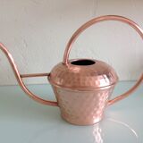 Brushed copper watering can by Lecellier Villedieu vintage 60s-70s