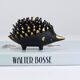 Stackable brass hedgehog ashtrays by Walter Bosse, Herta Baller, Austria, 1950s.