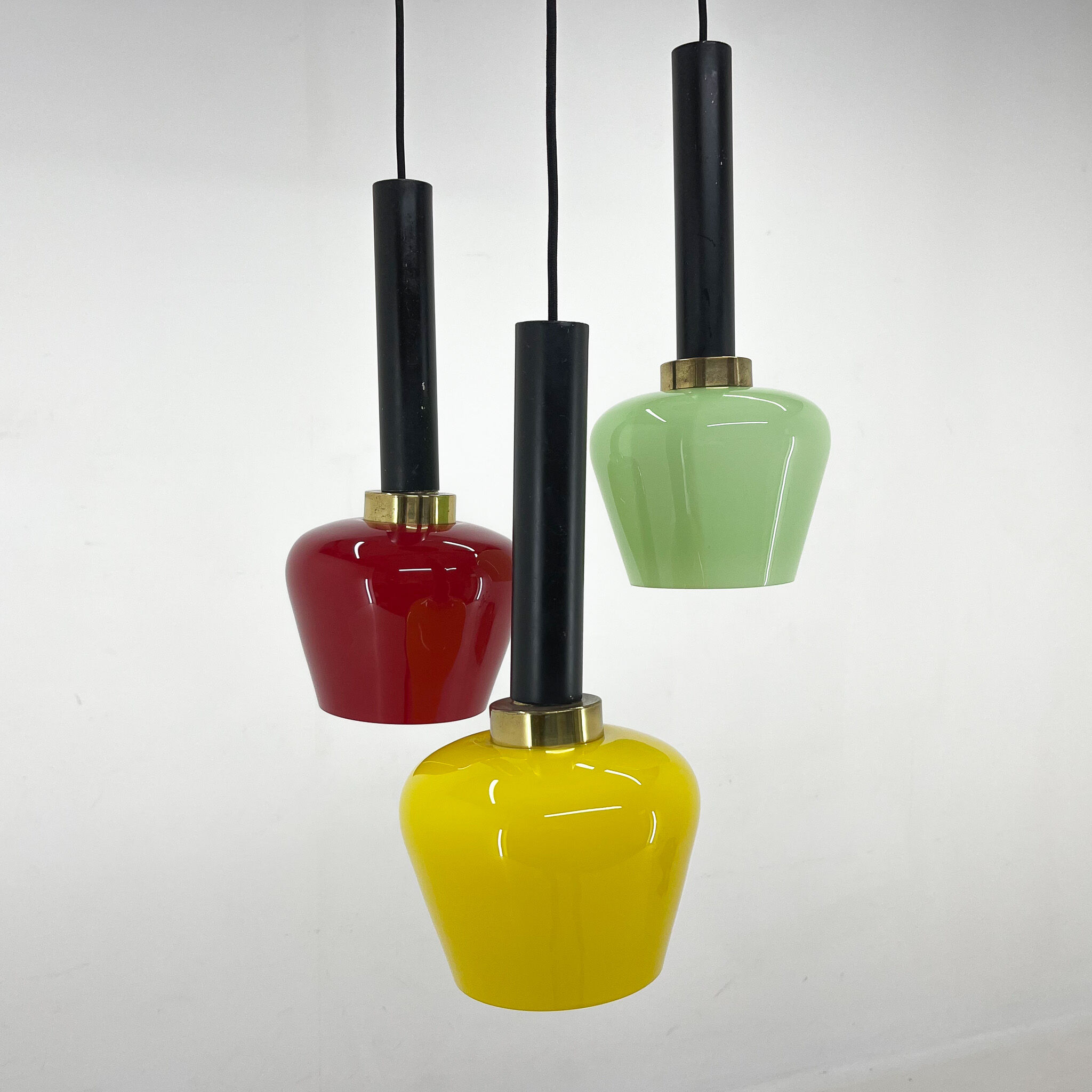 Mid-century Modern Italian Colourful Cascade Pendant Light