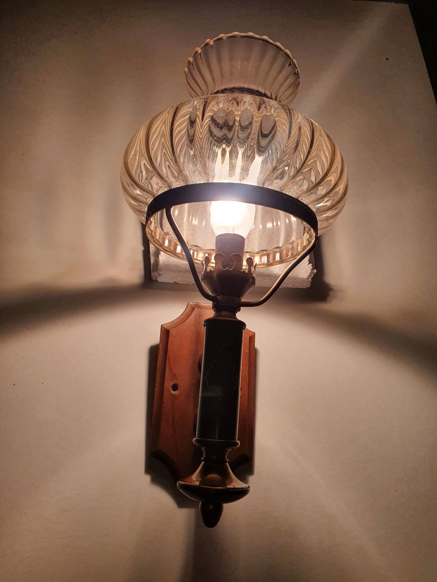 Pair of large vintage wall sconces