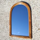 Miroir en rotin vintage