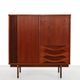 Italian modernist design highboard in teak and rosewood, 1960