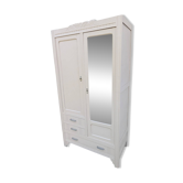 Armoire   Combo Lingère Penderie Miroir Commode Vintage Patine