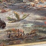 Paul Schaan (1857-1924): The Medici Fountain in the Luxembourg Gardens. Oil on canvas