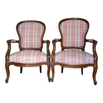 Louis Philippe style armchairs 19th