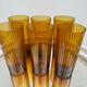 Verres ambrés soufflés années 60