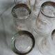 6 tea glasses golden décor camel palm
