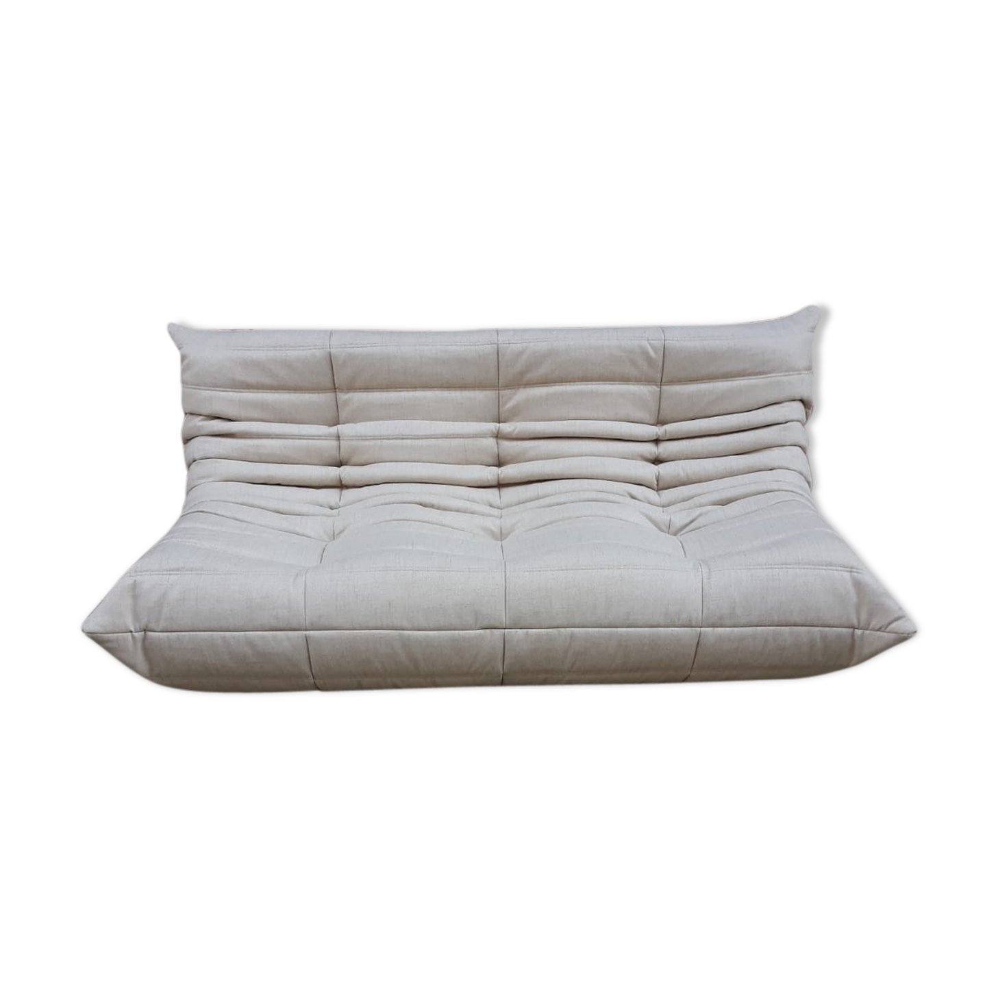 Togo beige wool sofa