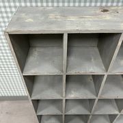 Large distressed wooden locker cabinet (renovated)