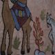 Hand knotted rug, vintage turkish rug 52x190 cm
