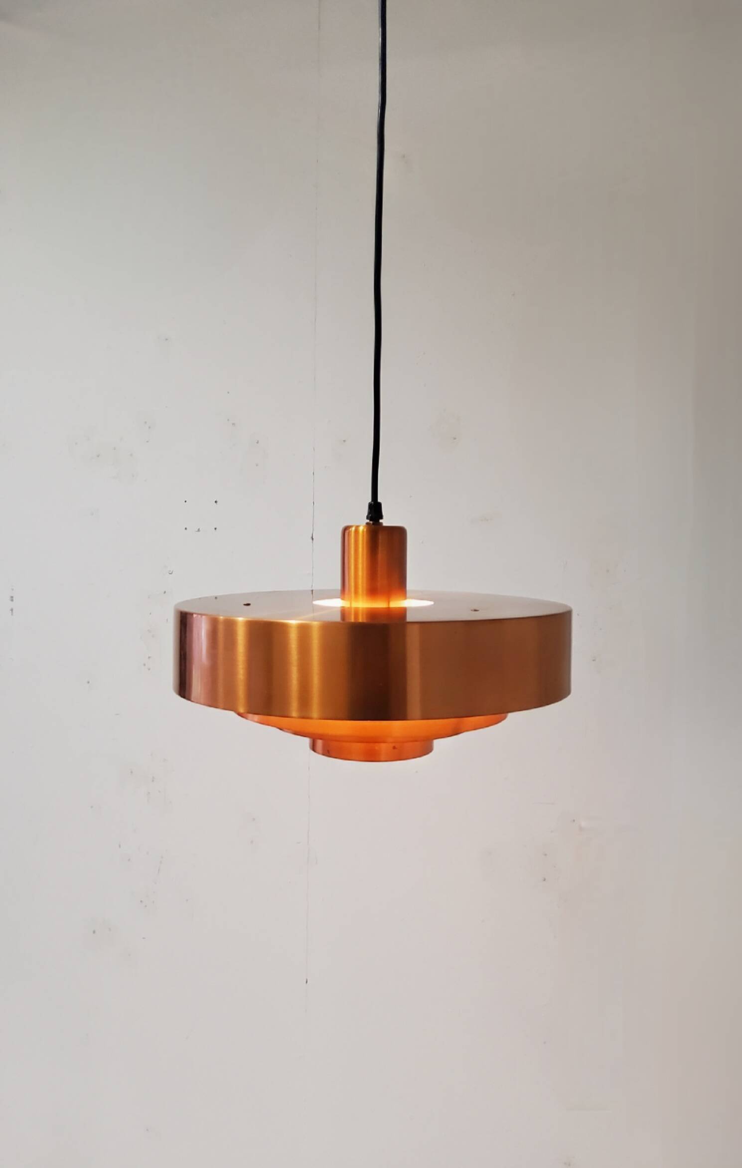 Danish suspension light by Jo Hammerborg for Fog and Morup, 1963 vintage.