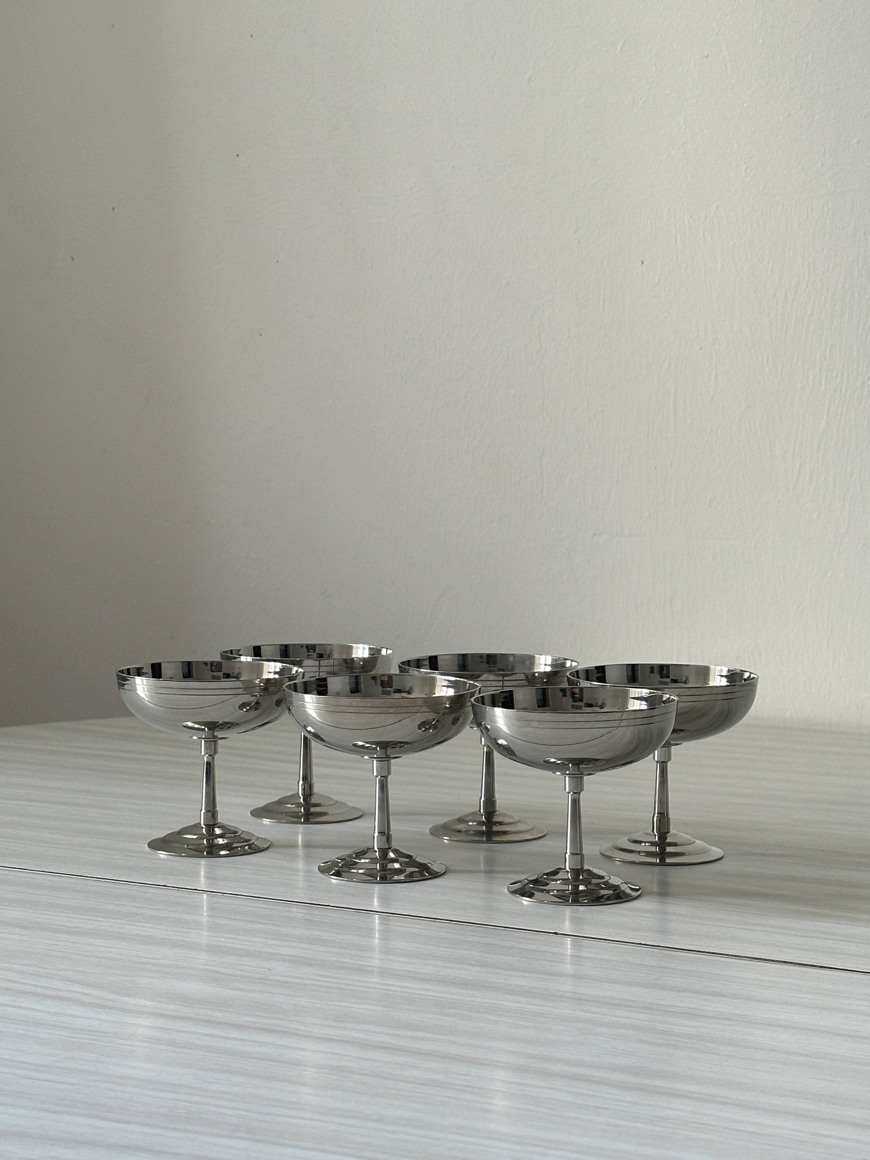 Etang Remy stainless steel bowls - Dessert service