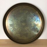 Brass oriental plateau 55 cm