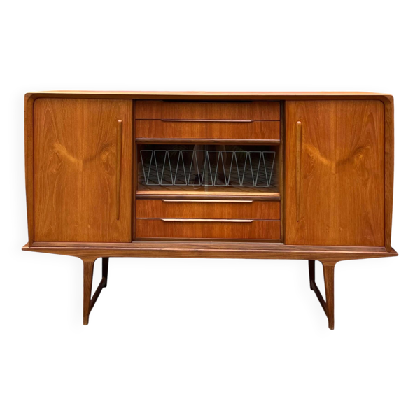 Buffet avec vitrine en teck du Danemark