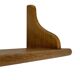 Vintage oak wall rack book shelf 1970s wood minimalist design