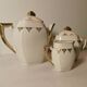 Ms france coffee service art deco style white and gold