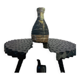 Ethnic brutalist vase