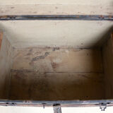 Wood and metal chest from the beginning of the twentieth