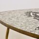 Mosaic and brass coffee or side table by Berthold Müller, 1960s