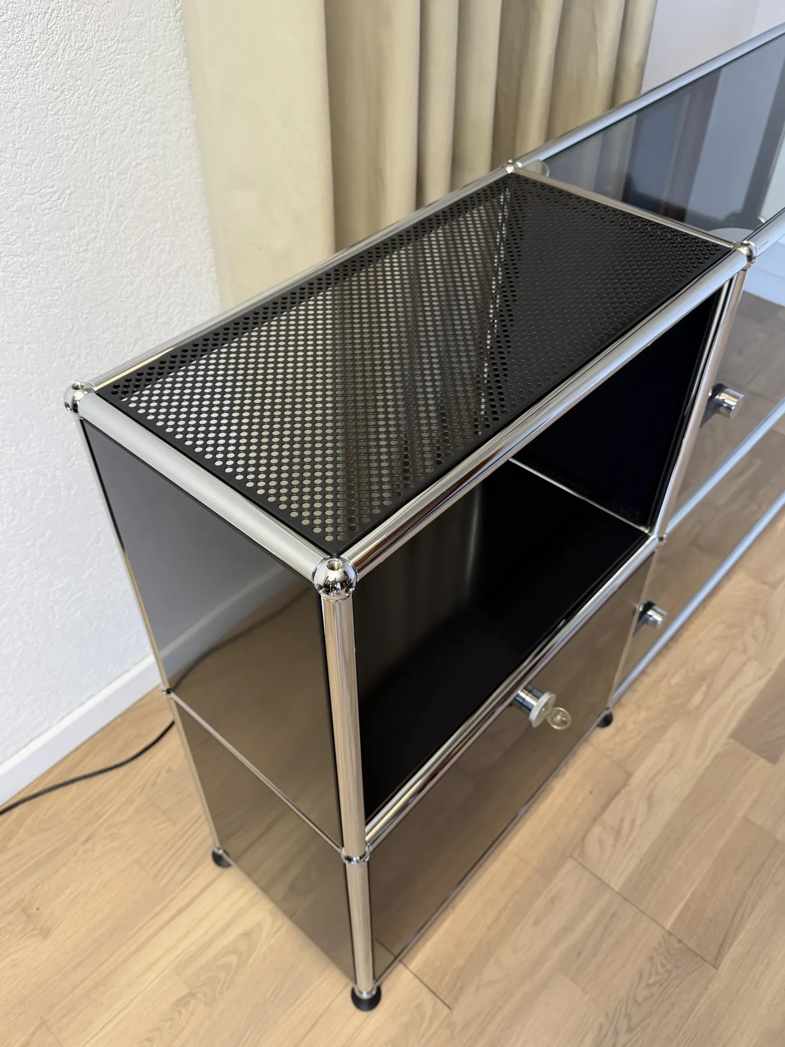 USM Haller commode in Graphite Black