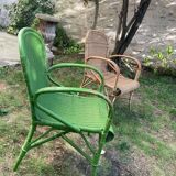 One or two rattan chairs